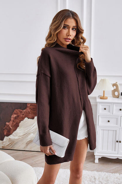 Pull tendance femme – Pull à col rond chic en tricot doux et confortable