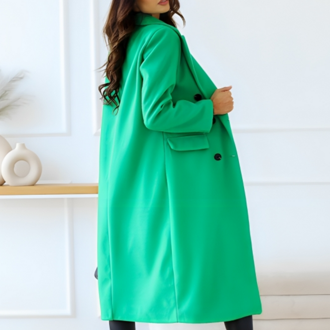 Manteau long femme – Manteau élégant en laine pour hiver chic et tendance