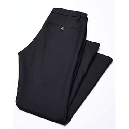 Pantalon de costume homme élastique taille haute – Pantalon chic pour occasions spéciales