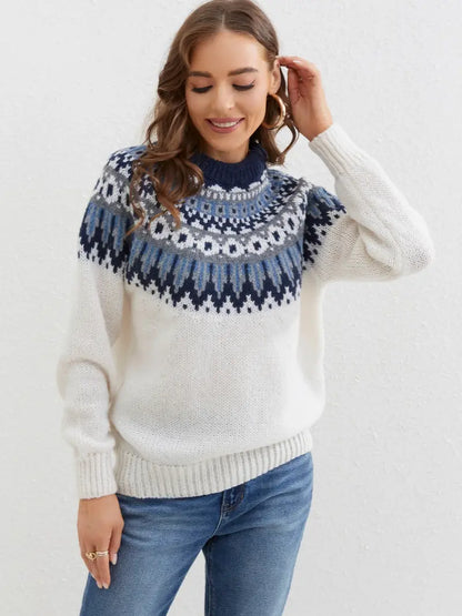 Pull chic femme – Pull 3D élégant avec motif tendance pour automne hiver