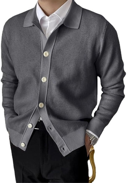 Veste en maille homme – Pull classique en tricot doux et élégant