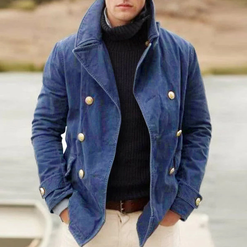 Veste croisée homme – Veste à col à revers élégante pour occasions formelles