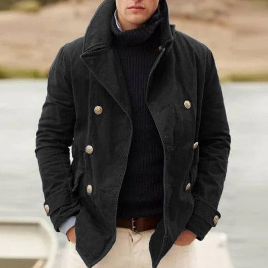 Veste croisée homme – Veste à col à revers élégante pour occasions formelles