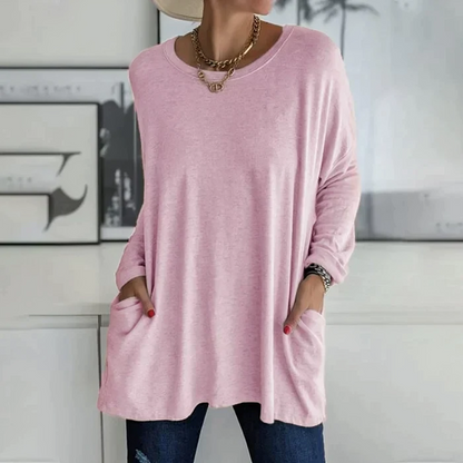 Pull femme avec poches avant – Sweatshirt confortable et tendance pour femmes