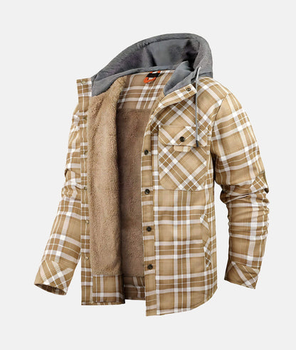 Veste en flanelle homme – Veste à carreaux chaude et élégante pour l'hiver