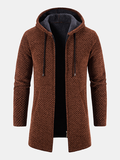 Veste à capuche homme – Veste chaude en coton pour casual et outdoor