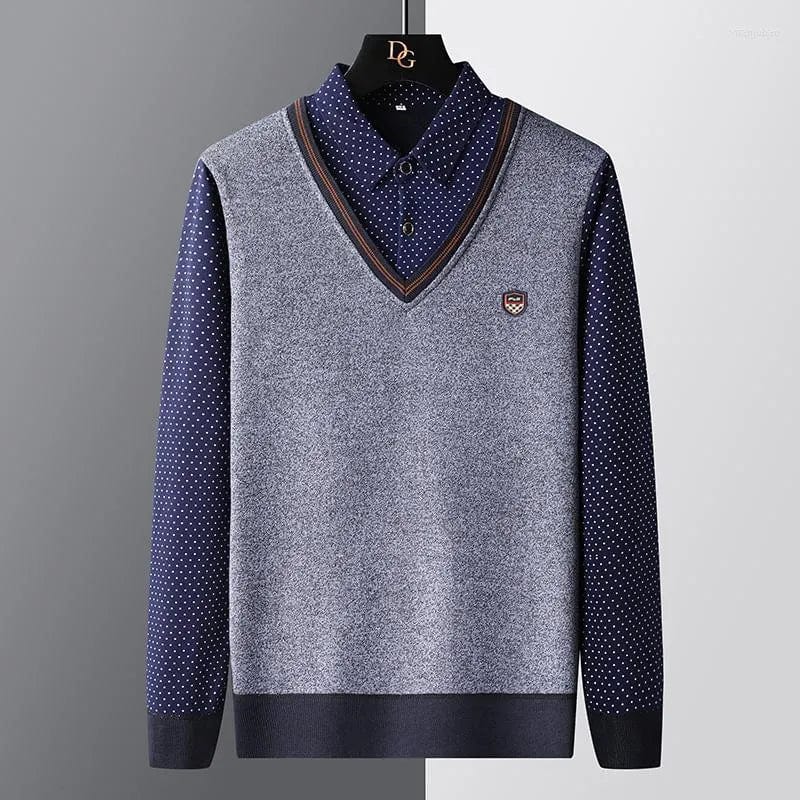 Pull-over polo homme – Polo décontracté en coton léger pour été élégant