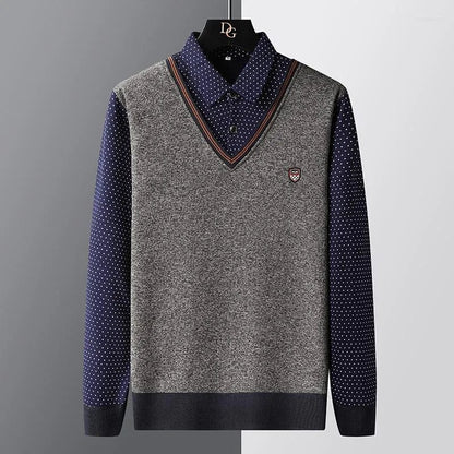 Pull-over polo homme – Polo décontracté en coton léger pour été élégant