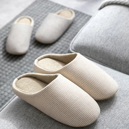 Chaussons doux femme – Pantoufles confortables en peluche pour intérieur