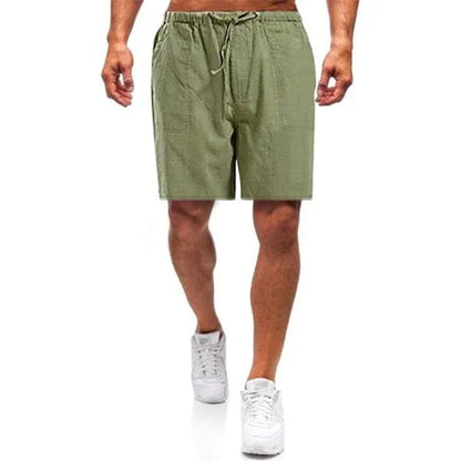 Shorts homme – Shorts avec cordon de serrage en coton léger et confortable