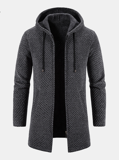 Veste à capuche homme – Veste chaude en coton pour casual et outdoor