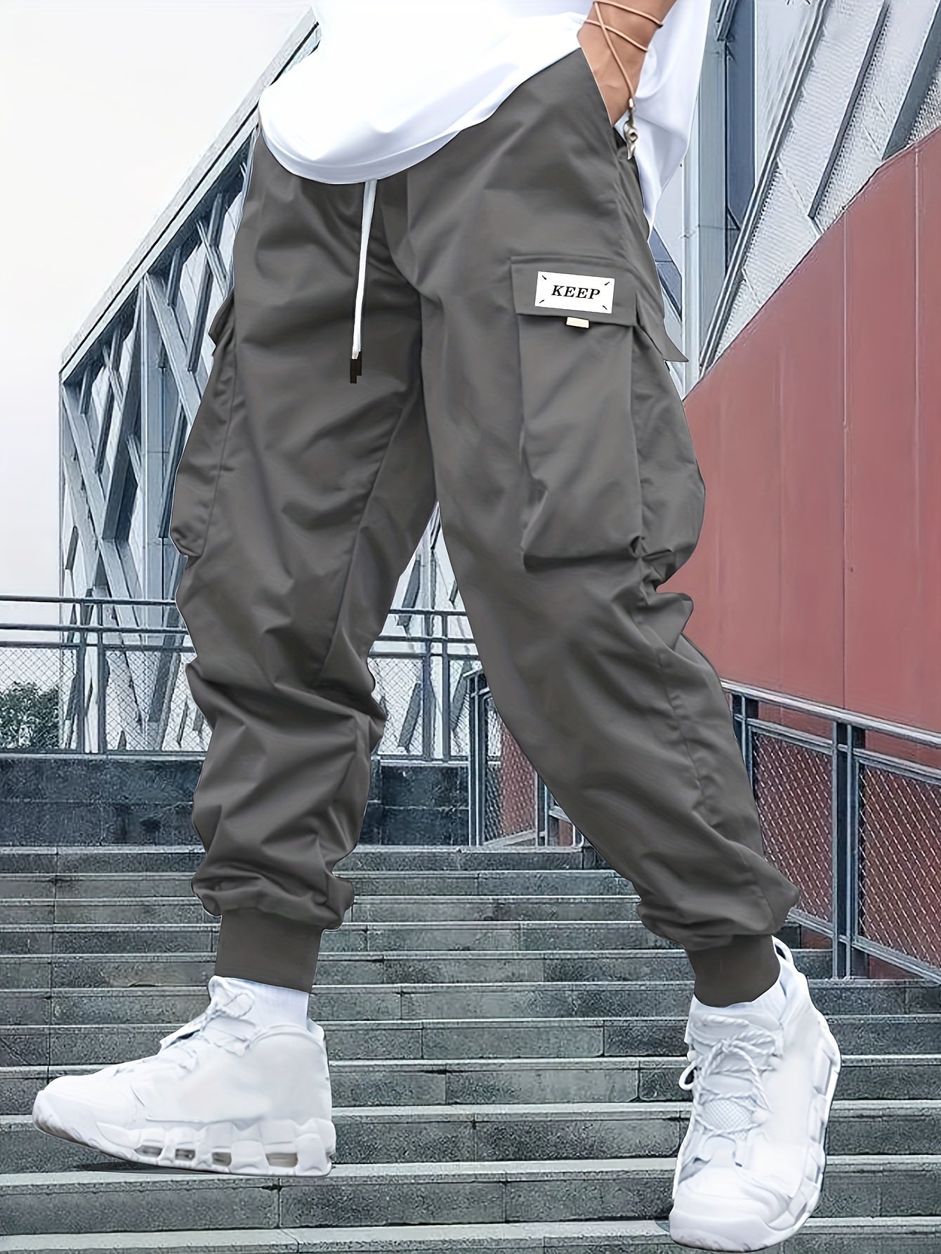 Pantalon Cargo-Jogger homme – Pantalon décontracté en coton, style urbain et confortable