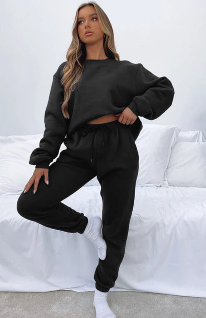 Sweat-shirt et pantalon jogging femme – Ensemble confortable en coton doux et tendance