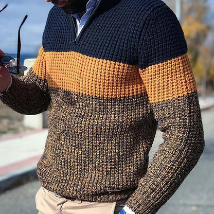 Pull en tricot homme – Pull chaud en laine, style décontracté et élégant