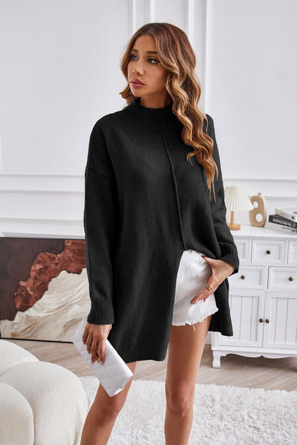 Pull tendance femme – Pull à col rond chic en tricot doux et confortable