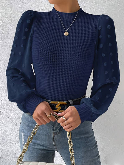 Pull en tricot femme – Haut à manches longues doux et élégant pour l'hiver