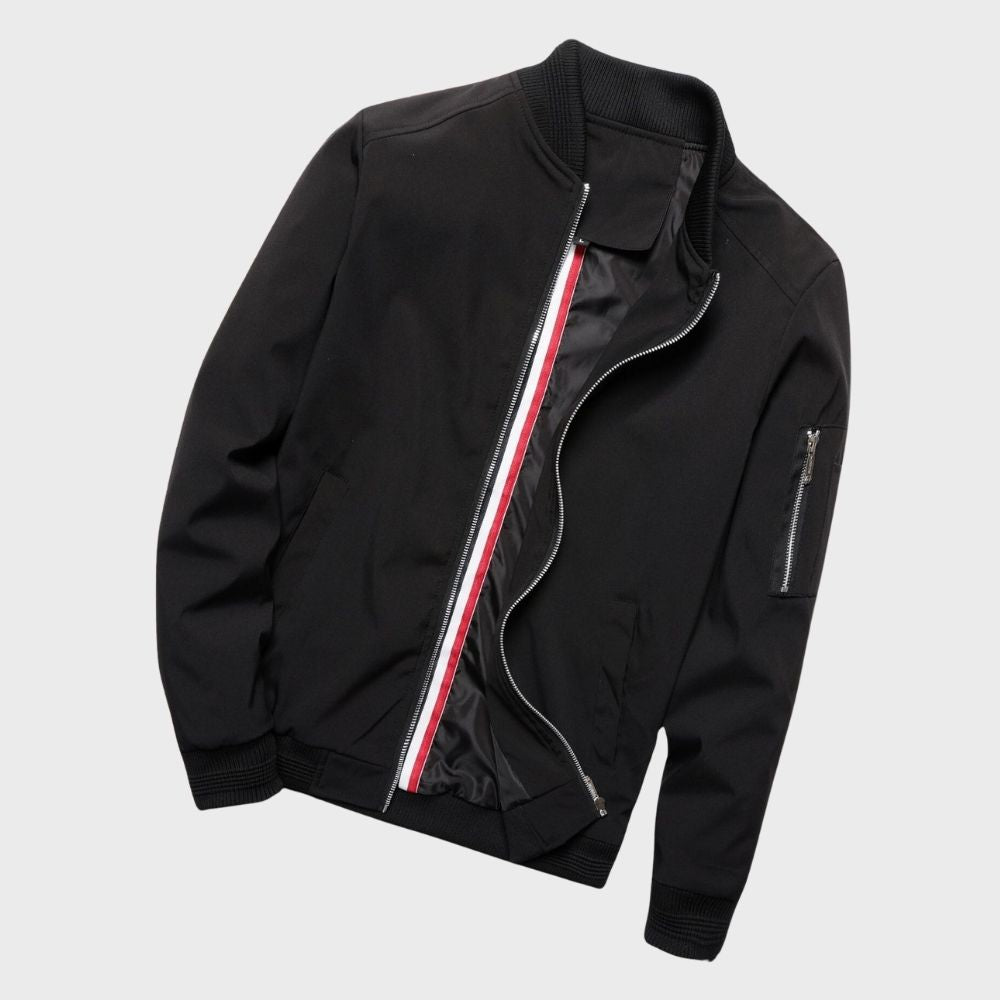 Veste bomber homme – Veste légère en nylon avec poches et style décontracté