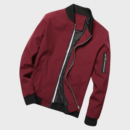 Veste bomber homme – Veste légère en nylon avec poches et style décontracté