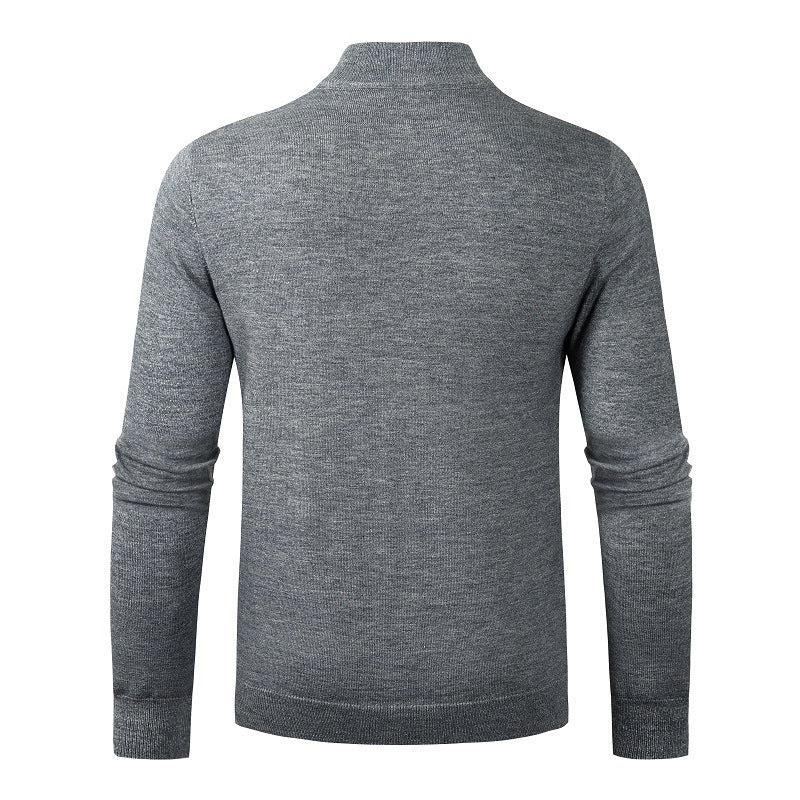 Pull homme demi-fermeture éclair – Sweat-shirt confortable et élégant en coton