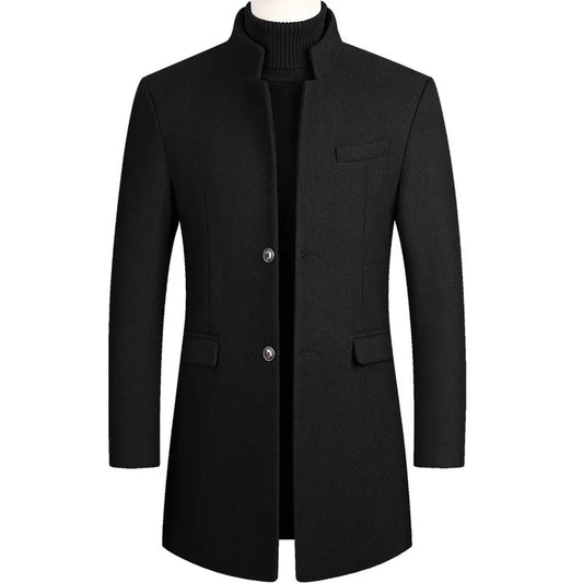 Trench-coat homme – Manteau classique en laine pour style élégant et intemporel