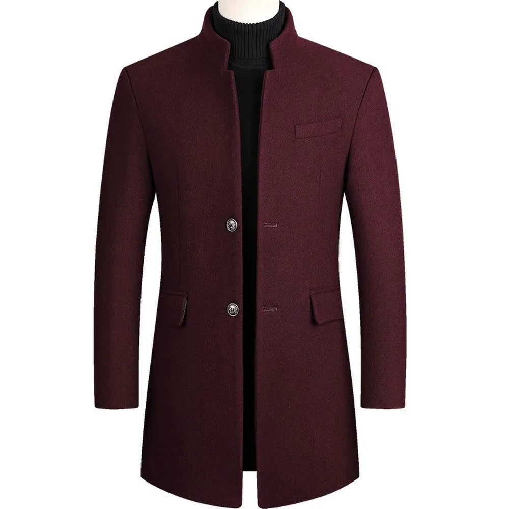 Trench-coat homme – Manteau classique en laine pour style élégant et intemporel