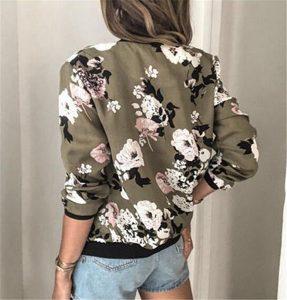 Veste à fleurs femme – Veste légère et élégante pour printemps été chic