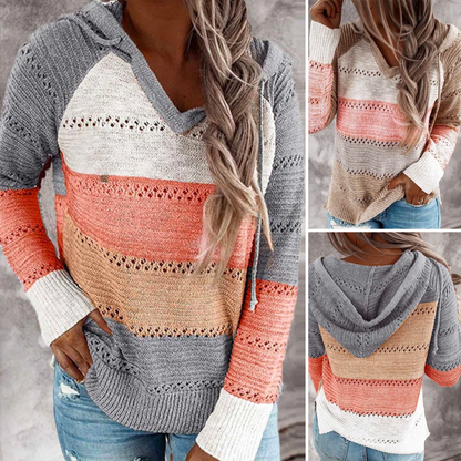 Pull en tricot femme – Pull mode élégant à manches longues et doux