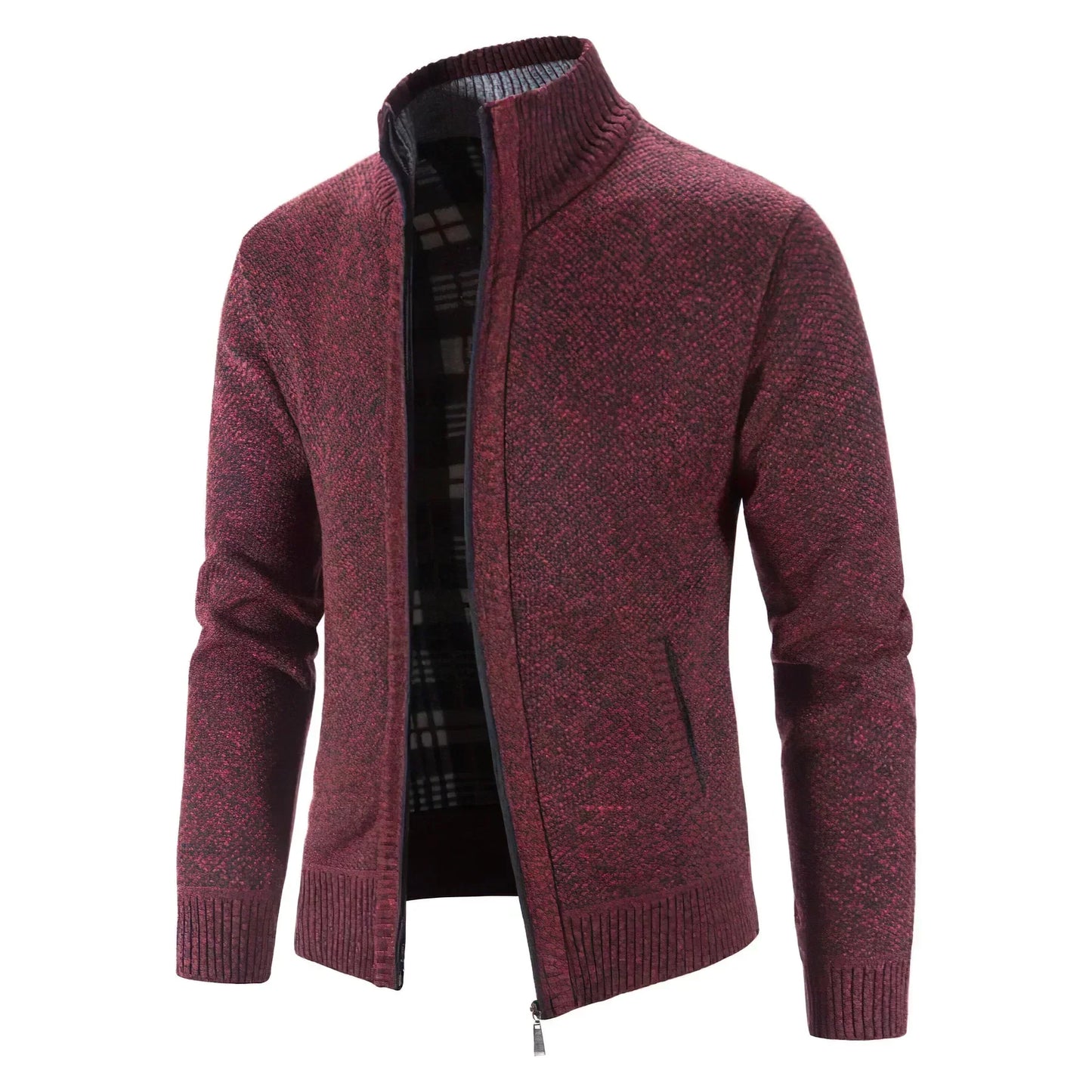 Veste en tricot homme – Veste élégante avec fermeture éclair et coupe moderne