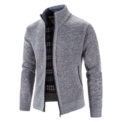 Veste en tricot homme – Veste élégante avec fermeture éclair et coupe moderne