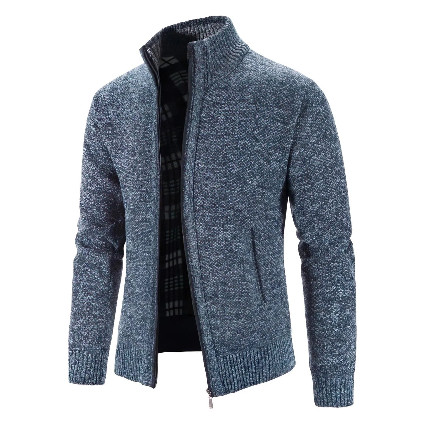 Veste en tricot homme – Veste élégante avec fermeture éclair et coupe moderne