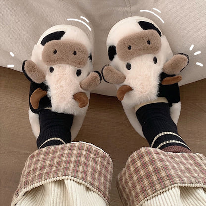 Chaussons en peluche femme – Pantoufles douces et mignonnes en forme d'animaux