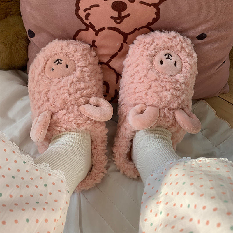 Chaussons en peluche femme – Pantoufles douces et mignonnes en forme d'animaux