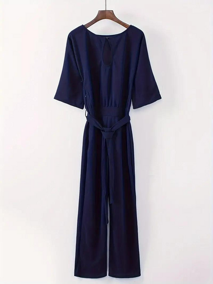 Jumpsuit élégant femme – Combinaison chic à manches longues pour soirée et cérémonie