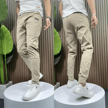 Pantalon cargo homme slim – Pantalon tendance en coton pour look décontracté