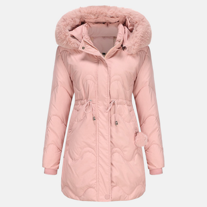 Parka femme – Veste chaude imperméable avec capuche pour hiver chic