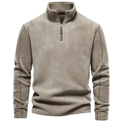 Sweat-shirt homme avec fermeture éclair – Vêtement confortable en coton pour sport et détente