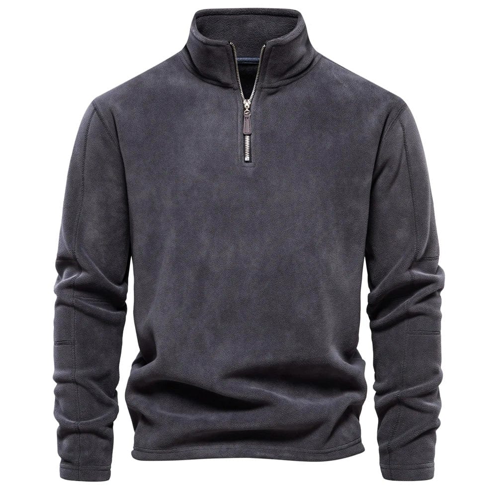 Sweat-shirt homme avec fermeture éclair – Vêtement confortable en coton pour sport et détente