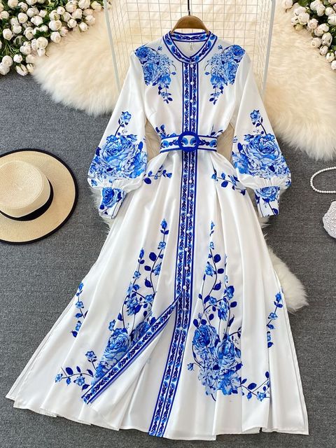 Robe longue élégante femme – Robe fluide chic pour cérémonie et soirée