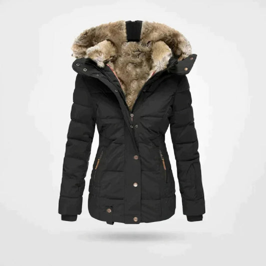 Manteau d'hiver femme – Veste chaude avec capuche, style élégant et confortable