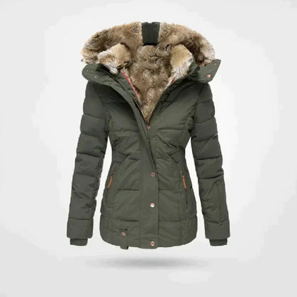 Manteau d'hiver femme – Veste chaude avec capuche, style élégant et confortable