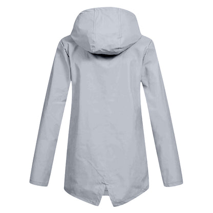 Imperméable femme – Veste imperméable avec capuche légère et élégante