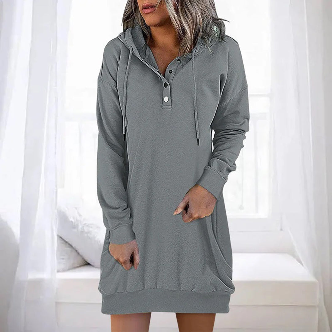 Robe à capuche femme – Robe décontractée en coton doux pour toutes occasions