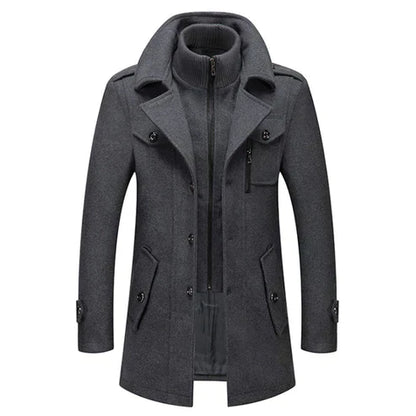 Manteau d'hiver homme – Veste col roulé chaude et élégante pour le froid