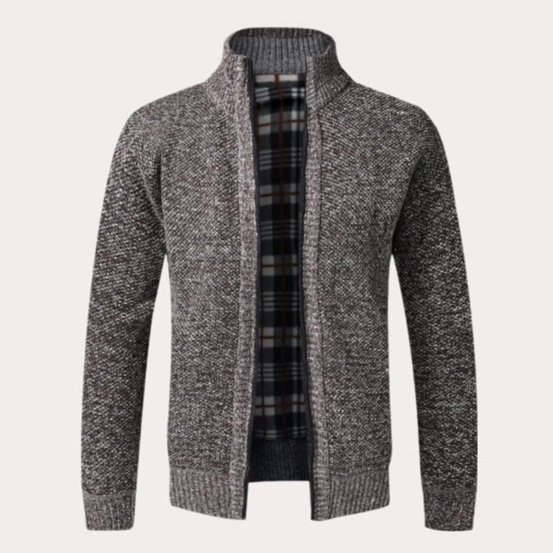 Veste en tricot homme – Veste à fermeture éclair confortable et élégante