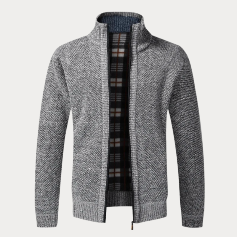 Veste en tricot homme – Veste à fermeture éclair confortable et élégante