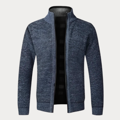 Veste en tricot homme – Veste à fermeture éclair confortable et élégante