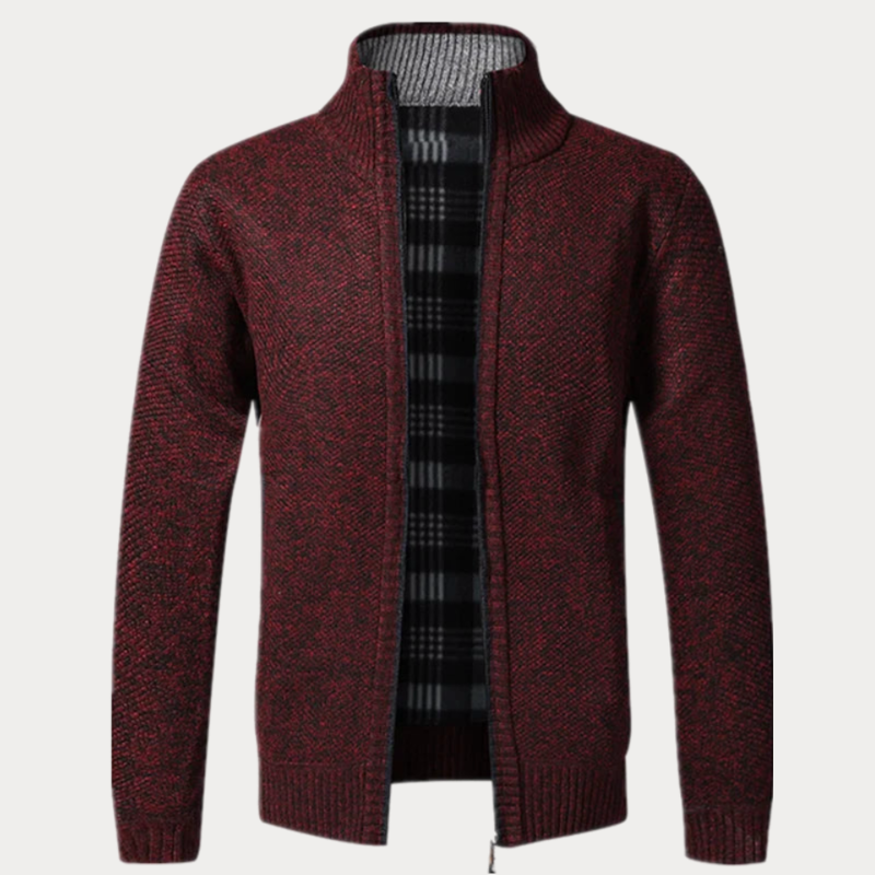 Veste en tricot homme – Veste à fermeture éclair confortable et élégante