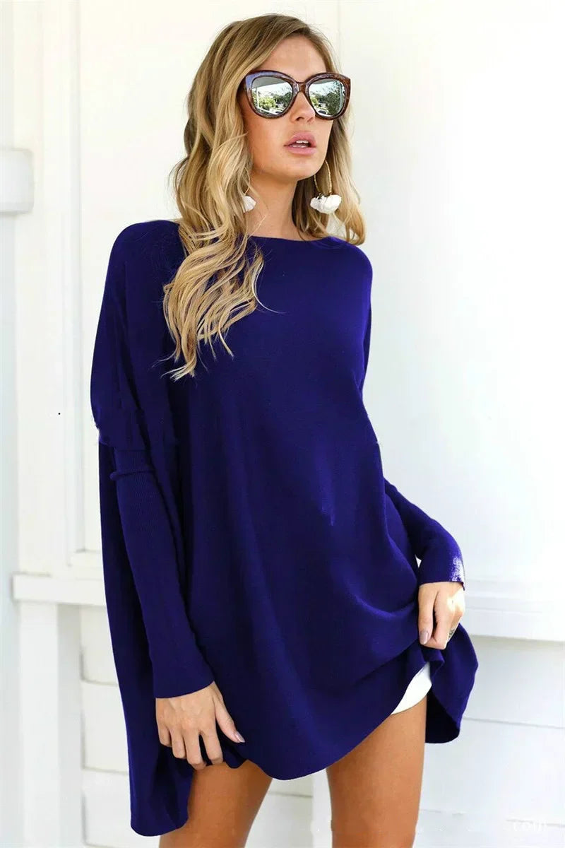 Pull à col rond femme – Pull élégant en maille douce pour toutes occasions