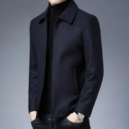 Veste homme avec col et fermeture éclair – Veste élégante et confortable pour toutes occasions