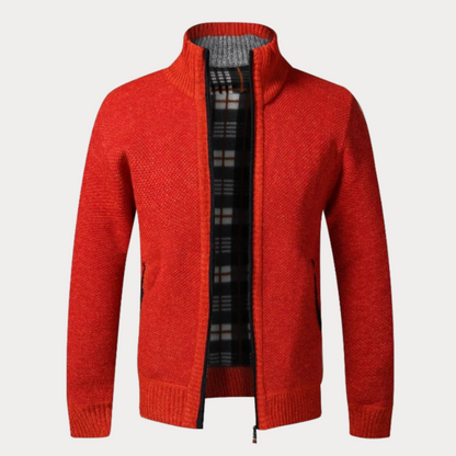 Veste en tricot homme – Veste à fermeture éclair confortable et élégante